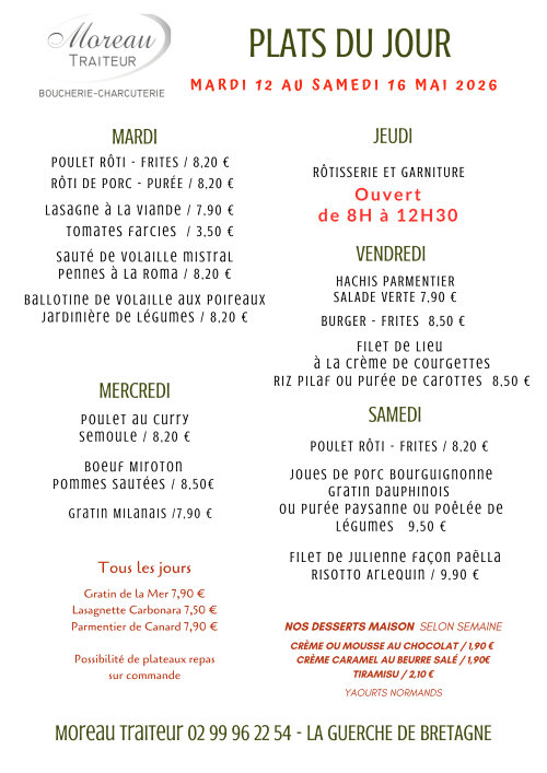 PLATS du jour semaine internet 2