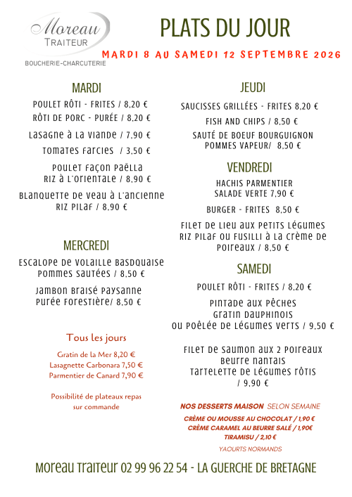 PLATS du jour semaine internet 1