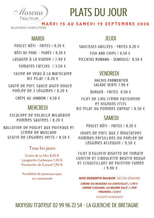 PLATS du jour semaine internet 2