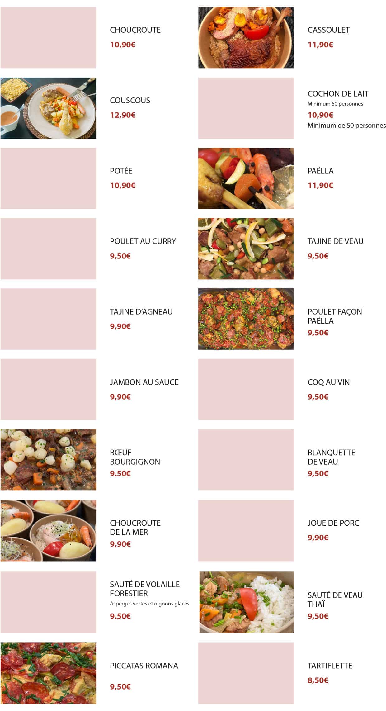 CARTE PLAT CHAUD 8