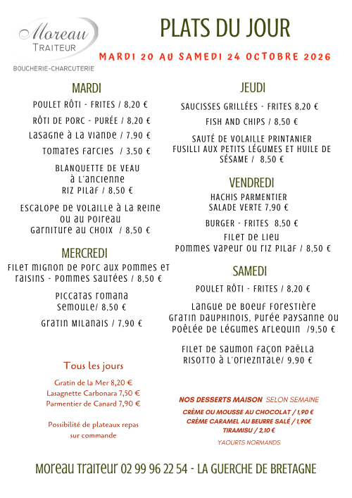 PLATS du jour semaine internet 2